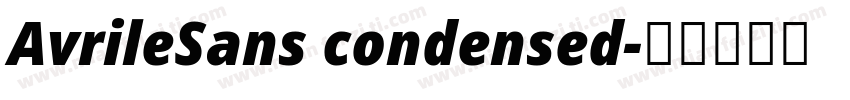 AvrileSans condensed字体转换